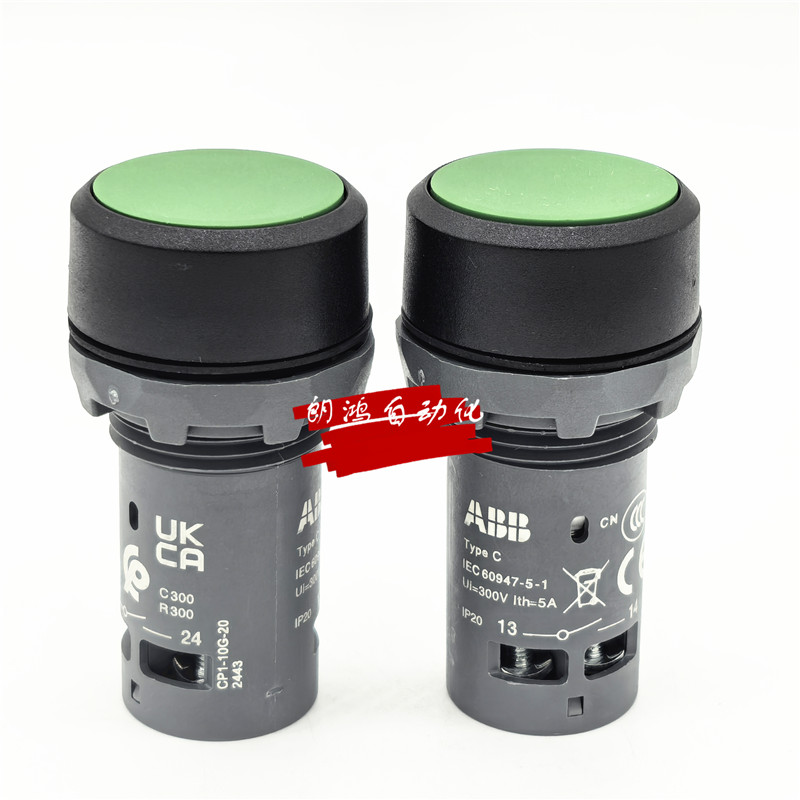 原装ABB按钮开关 CP1-10G-20 绿色2常开 自复位平钮 正品