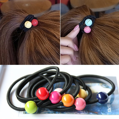 AZNAVOUR正品韩国进口发饰 果冻糖果迷你小圆球发圈皮筋C4