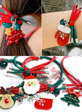 AngelRena韩国进口发饰正品圣诞雪人兔子发圈皮筋发绳熊H2