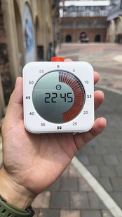静音带闹钟时间提醒学习定时器 可视化计时器简约款