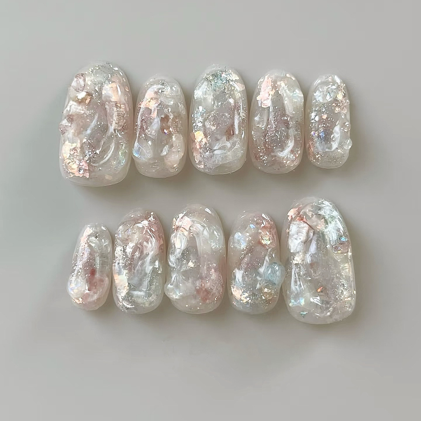日系轻肌理浮雕手工穿戴甲ins穿戴甲/甲片
