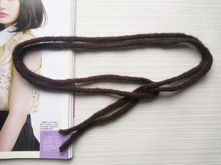 饰女款 打结系蝴蝶结毛衣装 腰绳长度160 圆形毛线针织腰带 2025新款