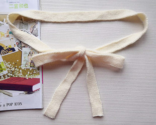 毛衣搭配针织女式 韩国东大门时尚 2.5厘米宽腰绳 毛线腰带 2020新款