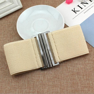 冬季简约羽绒服束腰皮带黑色红色白色浅灰色6厘米宽度腰封新款女