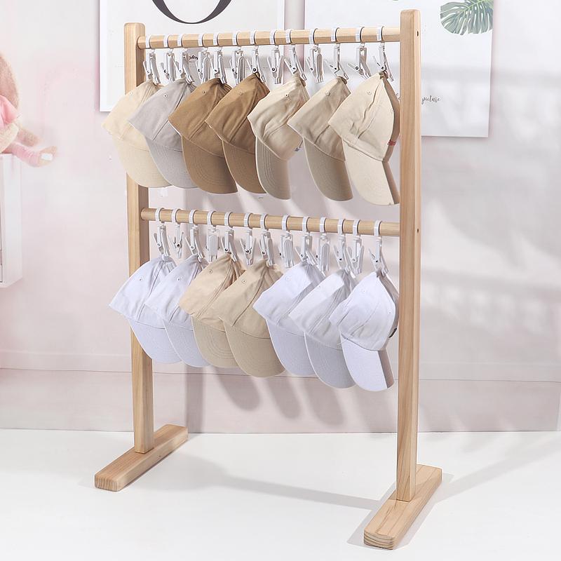 创意帽子架实木多层帽子收纳神器