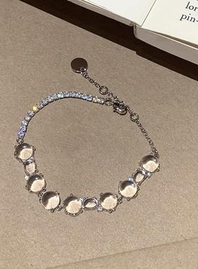 小红书爆款古法高级感精致琉璃清梦璀璨夺目透明珠手链