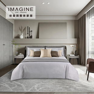 定制床品 床上用品样板房贡缎床品多件套 现代新中式 依曼琪