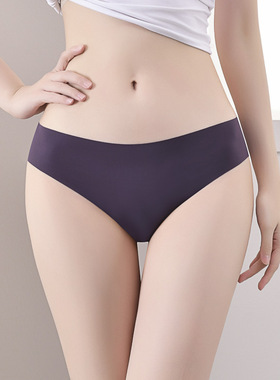 紫霭无迹*性感紫色低腰无痕透气内裤女2026新款女士三角裤