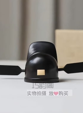 紫光檀实木状元帽摆件升官发财
