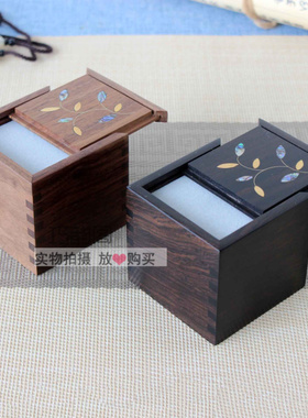 红木项链盒吊坠挂件手链首饰盒