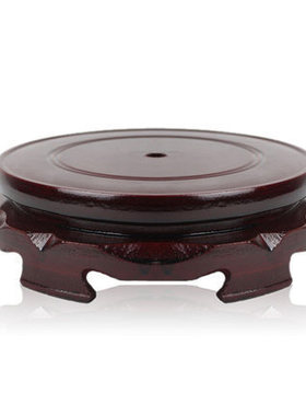 圆形古典花瓶密度板旋转底座花盆底托 高密度雕刻版 装饰花瓶