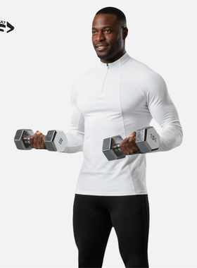 简约立领运动拉链健身长袖跑步训练服健身教练工服企业定制印LOGO