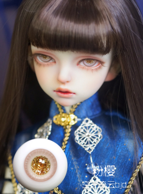 bjd sd闪瞳精品玻璃眼珠 x系列 粉の樱 10/12/14/16/18mm ob11眼