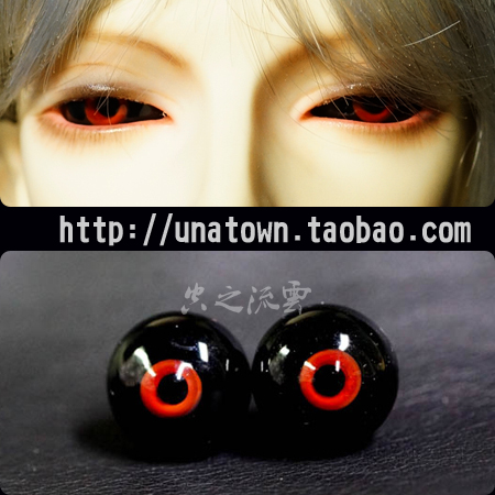 bjdsd娃娃玻璃眼珠小虹膜