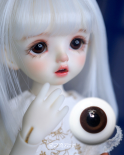 现货包邮bjd sd娃娃玻璃眼珠 深棕色6/8/10/12/1416mm ob11卡肉