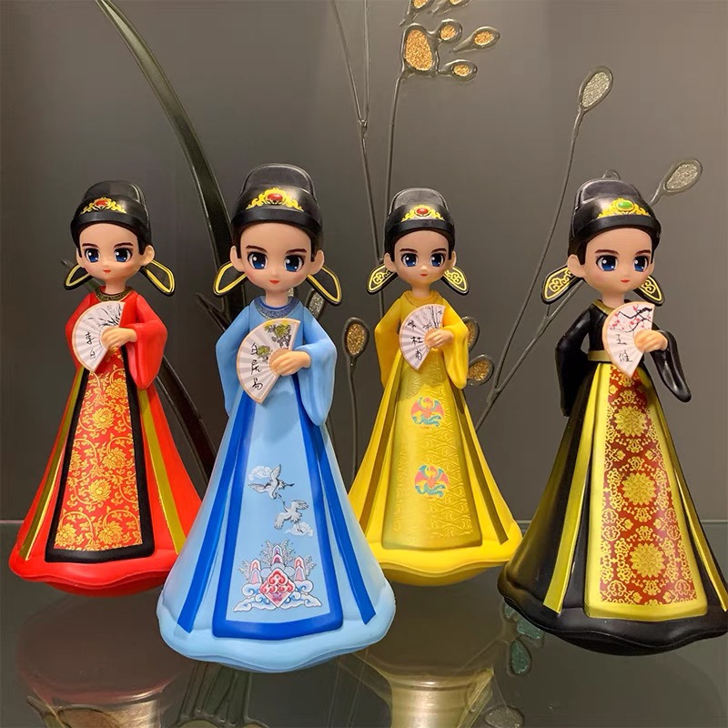 西安大唐不夜城音乐不倒翁摆件