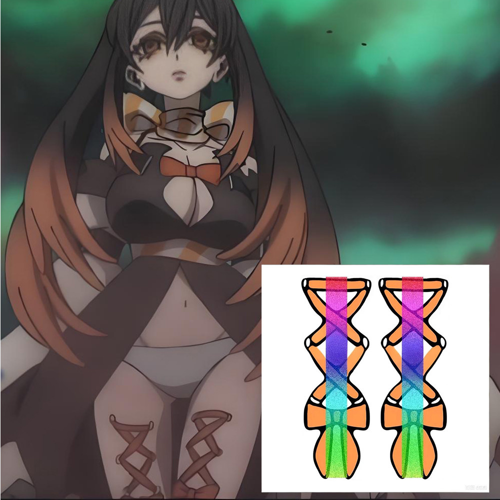 废渊战鬼 亚默莫卡通纹身贴防水包邮COS角色扮演漫展大腿蝴蝶结女,家居饰品,其他贴饰,淘宝优惠券,粉丝福利购,淘宝优惠卷