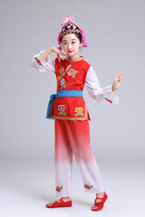 俏花旦演出服儿童小花旦戏曲服梨园闹春京剧头饰少儿梨园梦舞蹈服