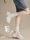 Женская обувь Daddy shoes, новинка 2025 года, летняя и осенняя спортивная обувь на толстой подошве увеличенного размера, белая универсальная повседневная женская обувь, тонкая и дышащая mini 1