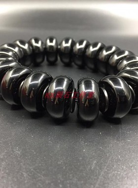 工作室玻璃珠子手串黑陨石