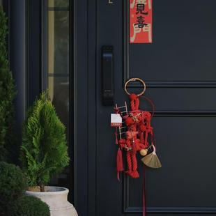 LIFE 新年绳结门挂窗挂墙挂吉祥红招财黄紫万字结挂饰 WAY OLI