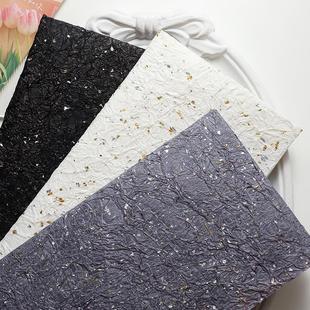 批发价 花束包装金银点石纹肌理纸鲜花包装纸手工diy高质感皱纹纸