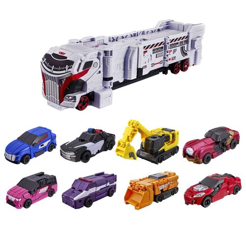 盒损 万代 DX奔奔者机器人爆燃4大机器人套装