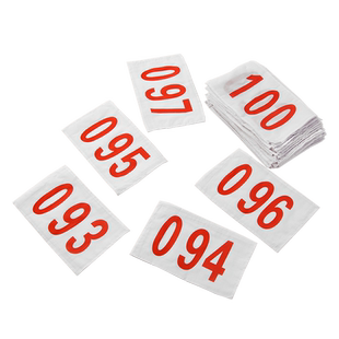 棉质锁边号码布001-1500号码牌运动员运动会田径号码布带数字现货
