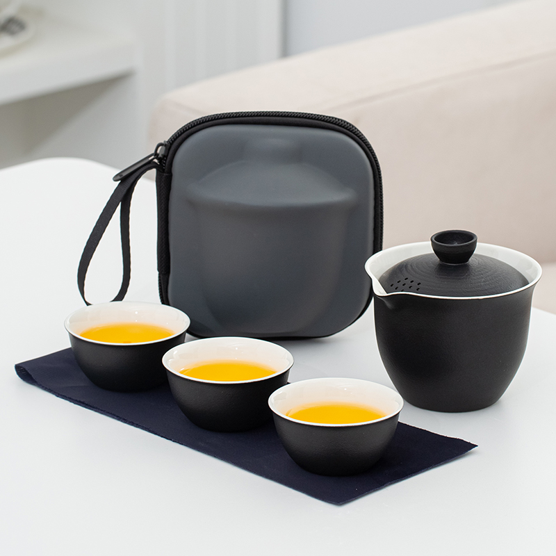 佳遇便携式旅行茶具一壶三杯