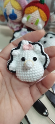 生蚝宝宝钩织萌四5厘米钥匙挂件