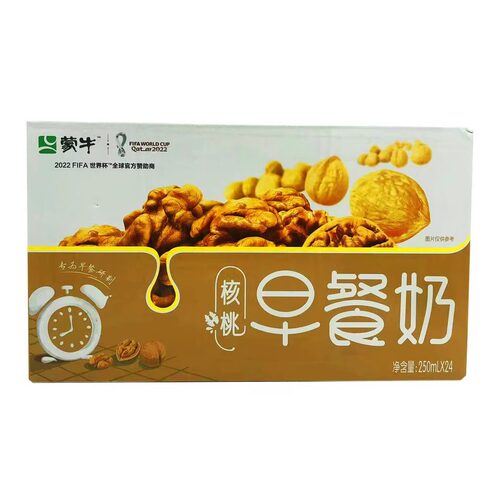 蒙牛风味牛奶早餐奶核桃味