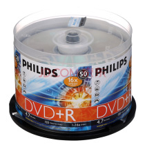 正品PHILIPS飞利浦16XDVD+R-RDVD光盘50片装空白光碟DVD刻录盘