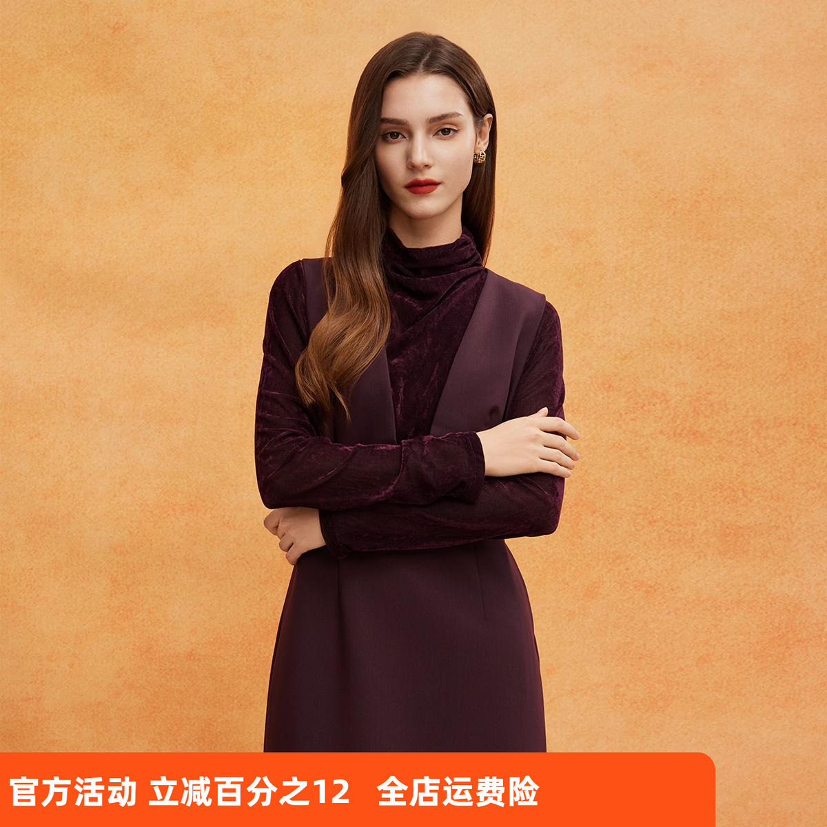 斯尔丽2025春季新款蕾丝连衣裙