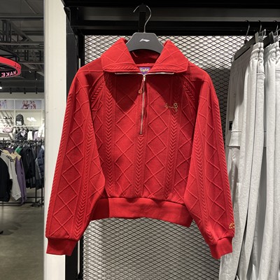 李宁女子春季日进斗金运动卫衣