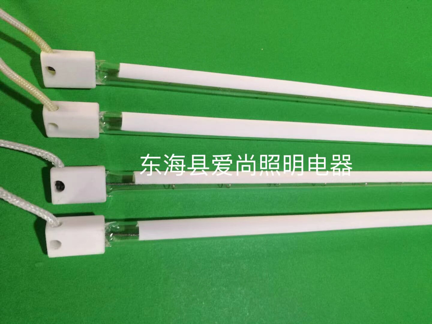 红外线半镀白真空钨丝加热灯管 卤素电热管  塑料pet吹瓶机加热管