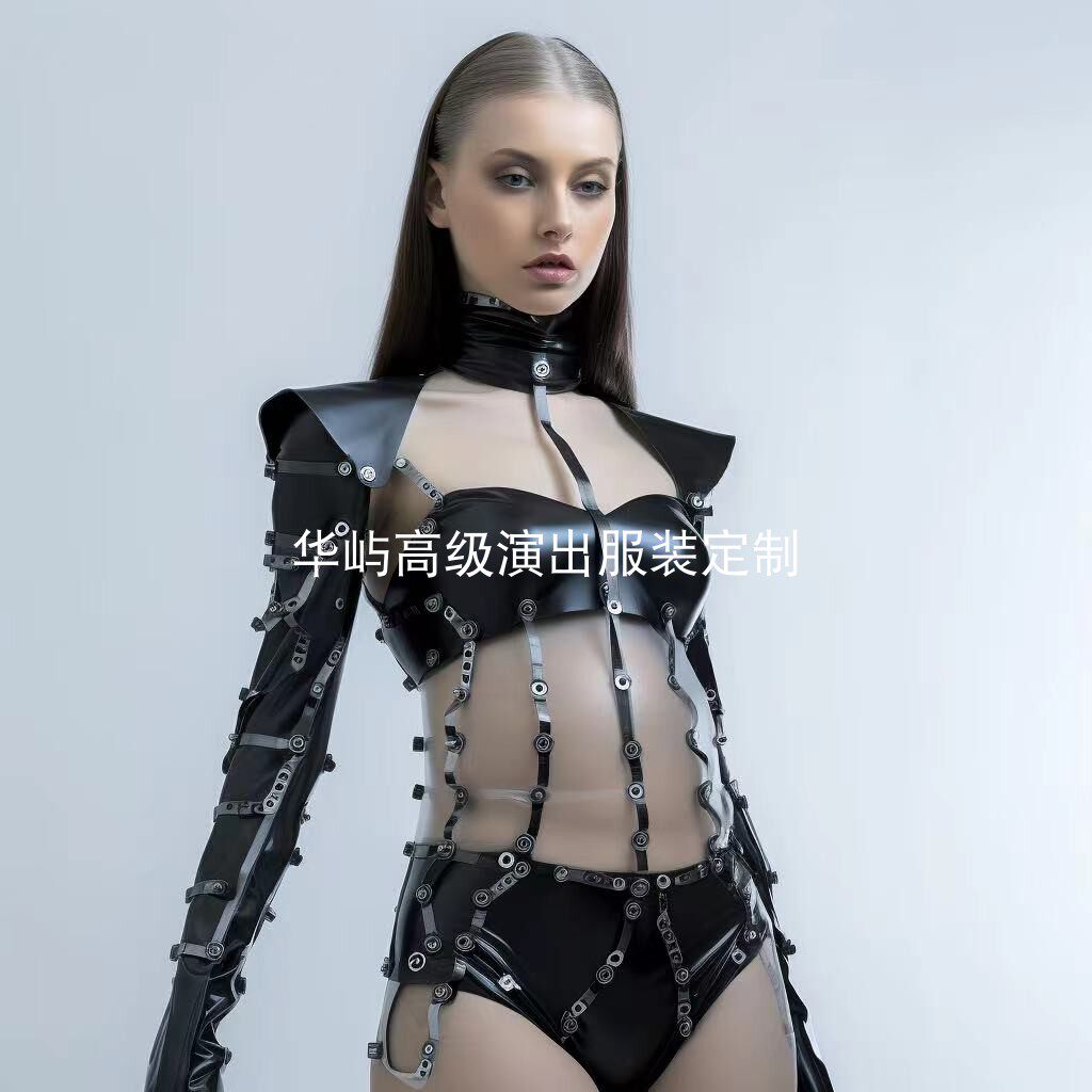 性感皮革包臀裙女王皮衣车模游戏制服套装夜场酒吧夜店装