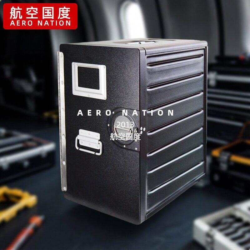 抽屉式收纳柜子飞机箱航班储物箱家用床头储物箱子多层整理箱黑色