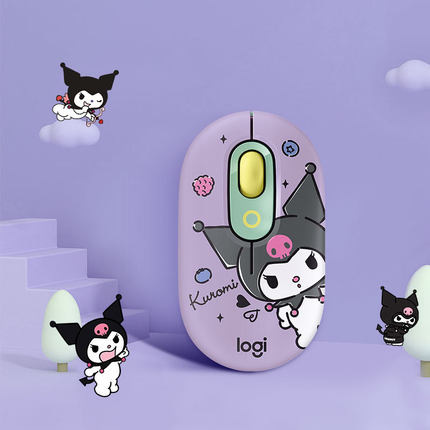 罗技库洛米POP Mouse蓝牙无线鼠标笔记本电脑办公IP联名拆包件