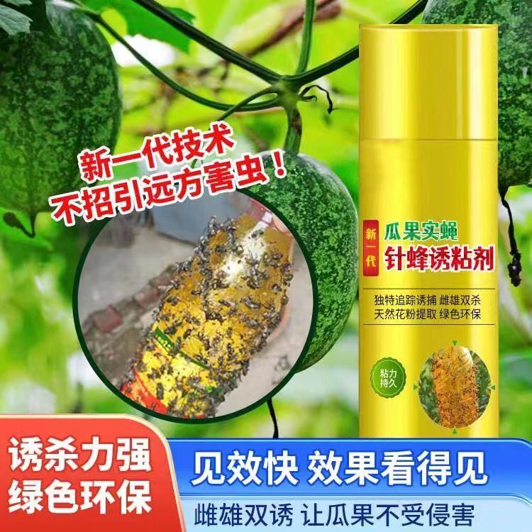 瓜果实蝇针锋克星诱粘剂黄板大棚粘虫板双面胶昆虫引诱剂