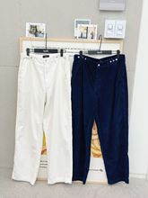 韩国Spell llIII 2025秋冬新款灯芯绒休闲裤女宽松显瘦直筒阔腿裤