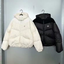 Spell lIII冬季新品斜纹羽绒服加厚脱卸帽时尚简约保暖上衣女