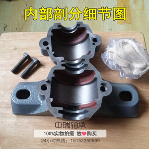 加厚剖分式轴承座SN505 SN506 SN507 SN508 SN509 SN510轴壳瓦盒