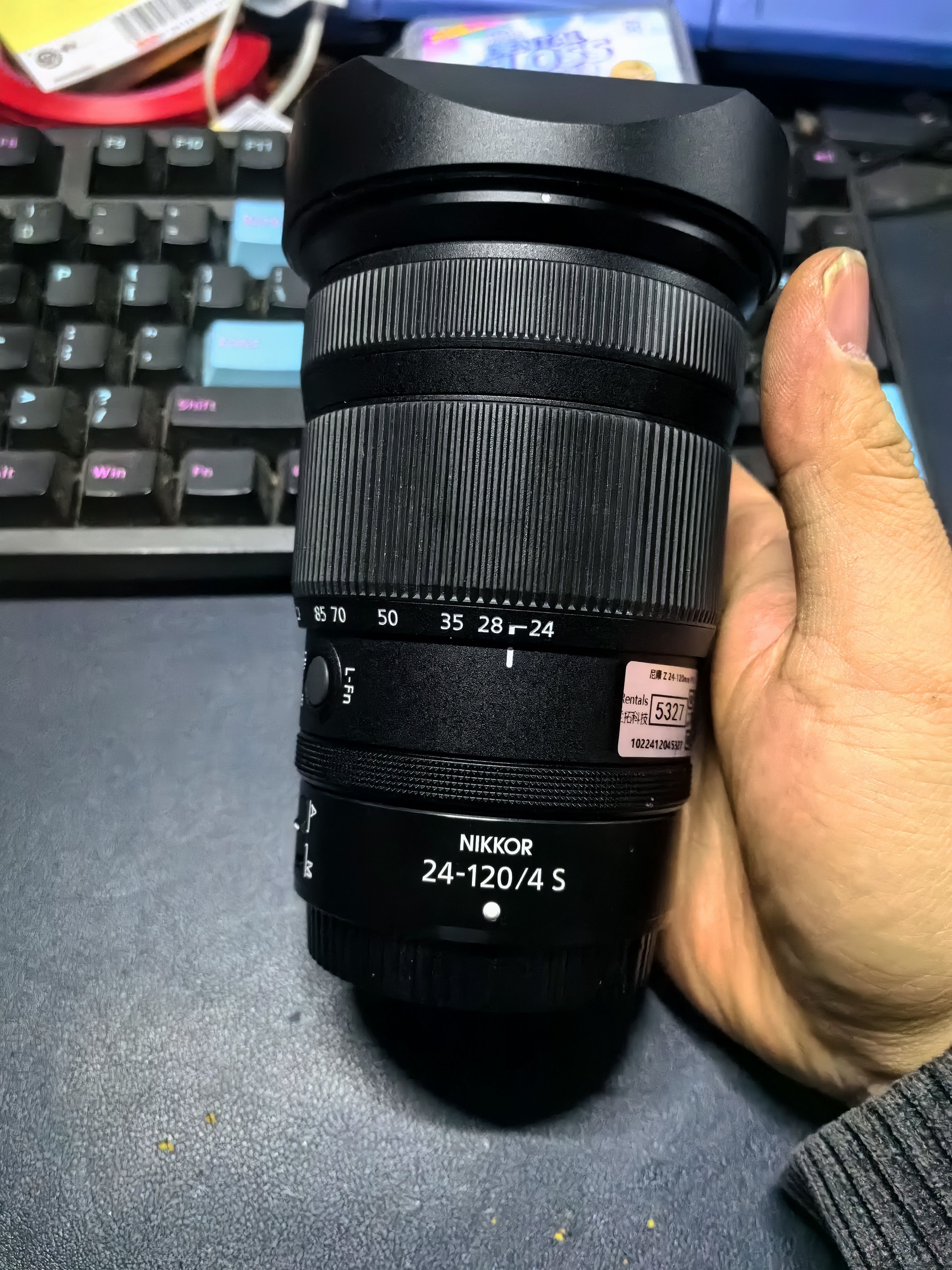 方形金属适用于尼康Z24-120 28-400口镜头遮光罩
