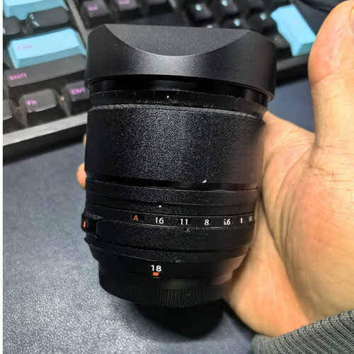 新款金属适用于富士 XF18mm F1.4相机 遮光罩
