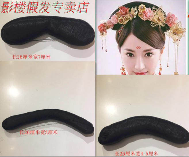 新娘秀和造型旗头影楼格格旗头假发头饰古装小公主造型旗头假发