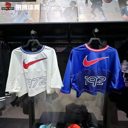 正品NIKE耐克女子印花运动休闲宽松透气圆领短袖T恤 HF6288-133