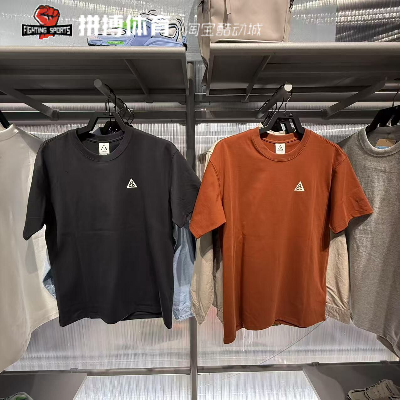 nike耐克t恤男子2025夏季运动ACG户外宽松背后图案短袖HJ0799-121