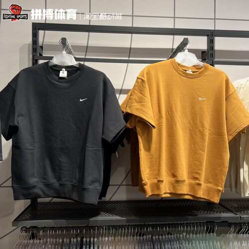 正品耐克/Nike小勾子重磅宽松美式棉质短袖T恤 DX0881