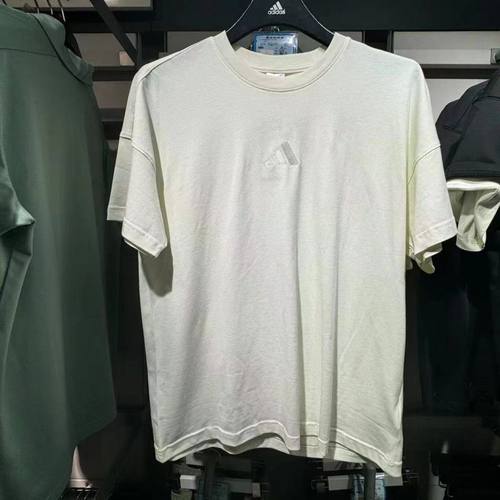 正品Adidas阿迪达斯男装刺绣小标黑色夏季运动休闲短袖T恤IX1262