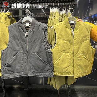 正品Nike/耐克男子潮流宽松复古高质感牛仔工装棉背心FQ1862